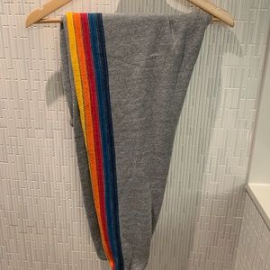 Aviator Nation Grey Five-Stripe Sweatpants (Size S)